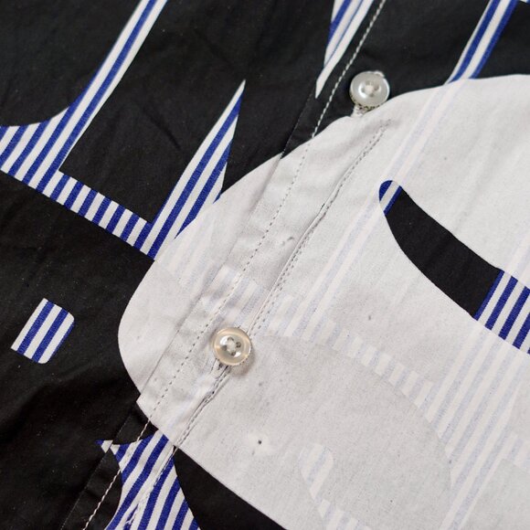 Aape by A Bathing Ape Striped Shirt with Logo Print - Picture 5 of 16
